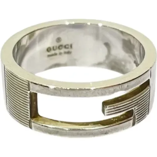 Pre-owned Jewellery, female, , Size: ONE SIZE Pre-owned Silver rings - Gucci Vintage - Modalova