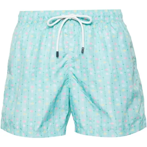 Polyester swim shorts , male, Sizes: 2XL, M, XL, L - Fedeli - Modalova