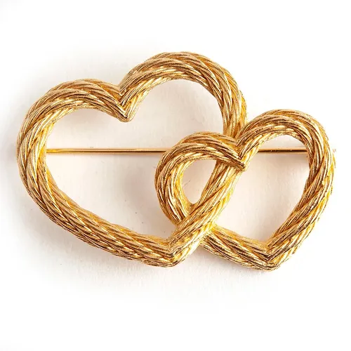 Pre-owned Jewellery, female, , Size: ONE SIZE Pre-owned heart brooch - Dior Vintage - Modalova