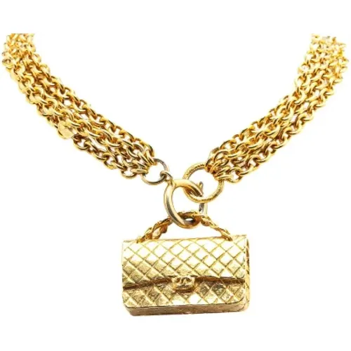 Pre-owned Jewellery, female, , Size: ONE SIZE Pre-owned Metal necklaces - Chanel Vintage - Modalova