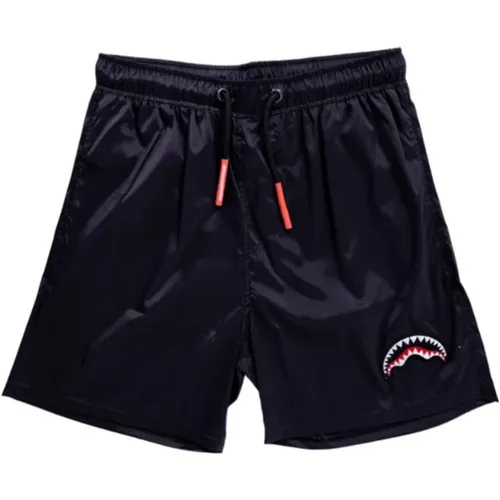 Beachwear, male, , Size: M Sharkmouth Swim Trunks - Sprayground - Modalova