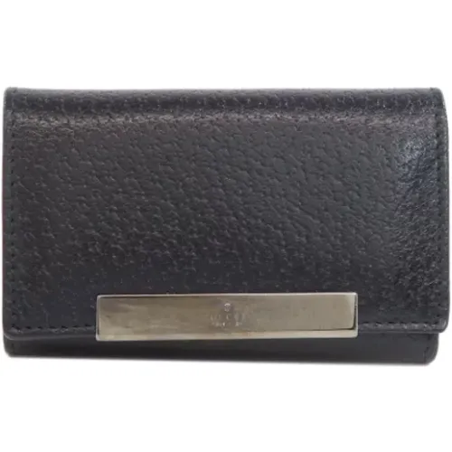 Pre-owned Accessories, female, , Size: ONE SIZE Pre-owned Leather key-holders - Gucci Vintage - Modalova