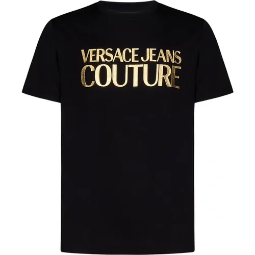 T-Shirts, male, , Size: S Aw23 Men`s T-Shirt Upgrade - Versace Jeans Couture - Modalova