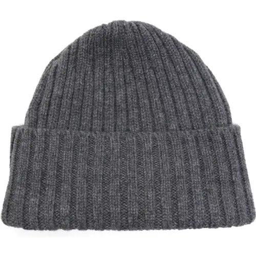 Beanies, male, , Size: ONE SIZE Cashmere Beanie Hat - Fedeli - Modalova