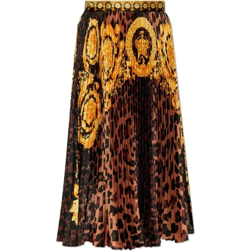 Pleated skirt , female, Sizes: 2XS - Versace - Modalova