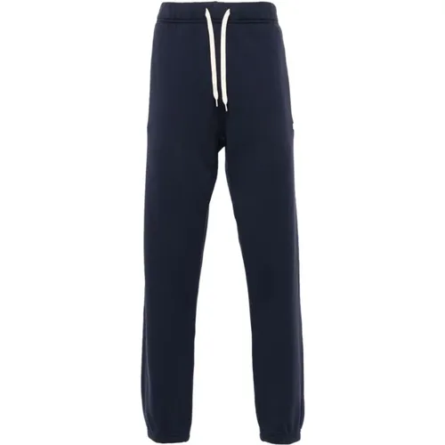 Sweatpants, male, , Size: S Navy Cotton Sporty Trousers - Autry - Modalova