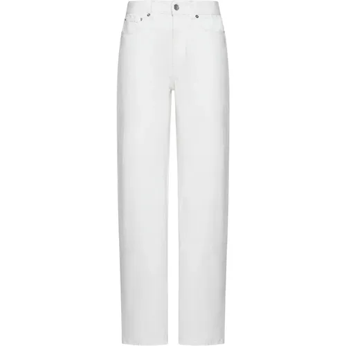 Weiße Denim Wide Leg Jeans , Damen, Größe: W27 - Loulou Studio - Modalova