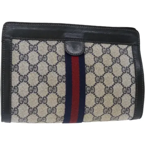 Pre-owned Clutches, female, , Size: ONE SIZE Pre-owned Canvas gucci-bags - Gucci Vintage - Modalova