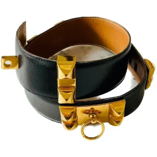 Pre-owned Belts, female, , Size: ONE SIZE Pre-owned Leather belts - Hermès Vintage - Modalova