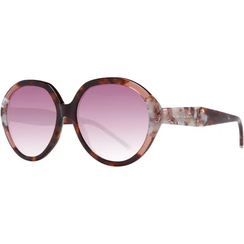 Sunglasses, female, , Size: ONE SIZE Rose Gradient Round Sunglasses Women - Scotch & Soda - Modalova