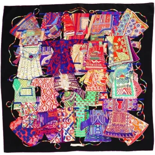 Pre-owned Scarves, female, , Size: ONE SIZE Pre-owned Silk scarves - Hermès Vintage - Modalova