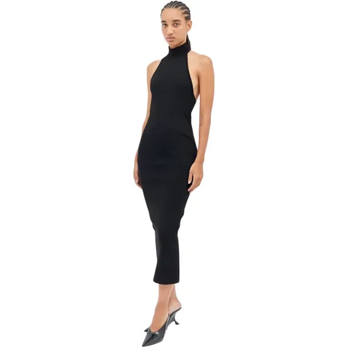 Geripptes Halterneck Midi Kleid - Khaite - Modalova