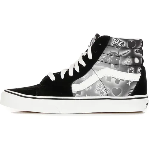 Sneakers, male, , Size: 6 US High-Top Sneaker /White All Over Print - Vans - Modalova