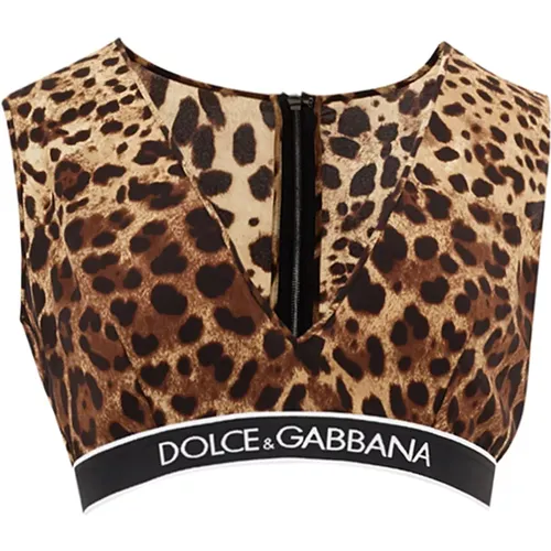 Leopardenmuster Crop Top - Dolce & Gabbana - Modalova