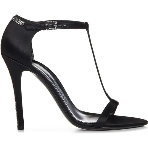 Women`s Ss23 S Satin Sandals with Crystal Detail , female, Sizes: 5 1/2 UK - Tom Ford - Modalova