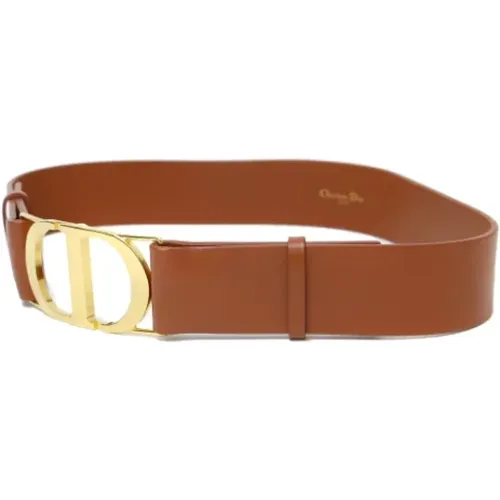 Pre-owned Belts, female, , Size: ONE SIZE Pre-owned Leather belts - Dior Vintage - Modalova