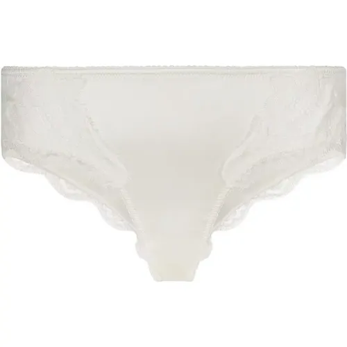 Satin Briefs with Lace Details , female, Sizes: XL, M - Dolce & Gabbana - Modalova