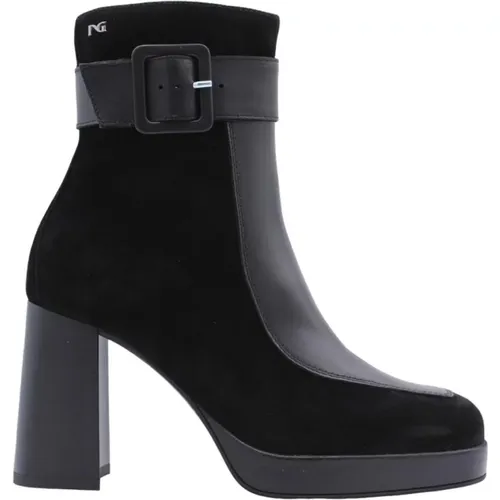 Stylish Ankle Boots Mcduck , female, Sizes: 5 UK, 6 UK, 7 UK, 4 UK - Nerogiardini - Modalova