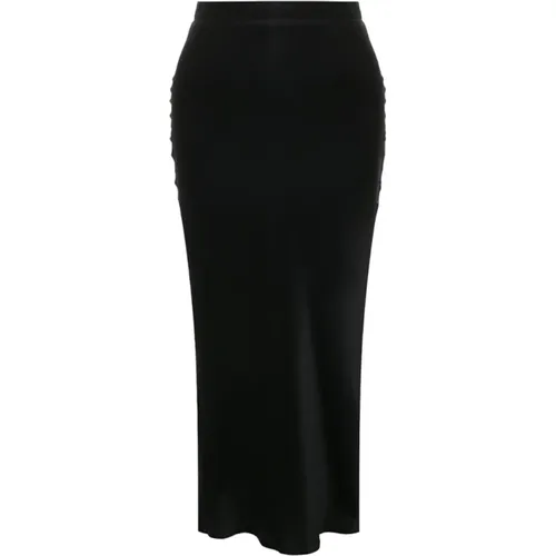 Silk Midi Skirt , female, Sizes: L - Antonelli Firenze - Modalova