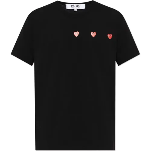 Printed T-shirt , male, Sizes: XL, M - Comme des Garçons Play - Modalova