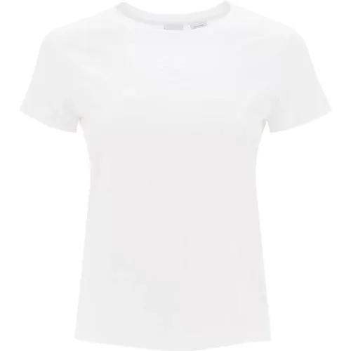 Embroidered Logo T-Shirt , female, Sizes: L, XS - pinko - Modalova
