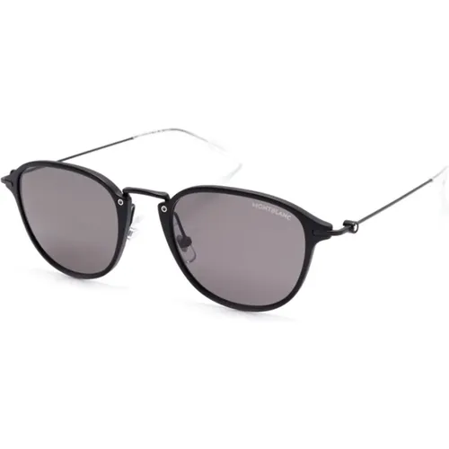 Mb0155S 009 Sunglasses , male, Sizes: 51 MM - Montblanc - Modalova