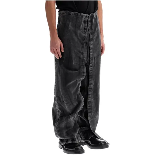 Convertible Baggy Jeans with Removable Panels , male, Sizes: W31, W30, W32 - Y/Project - Modalova