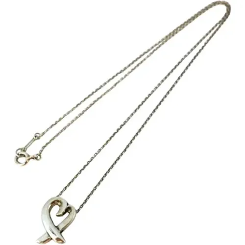 Pre-owned Jewellery, female, , Size: ONE SIZE Pre-owned Silver necklaces - Tiffany & Co. Pre-owned - Modalova