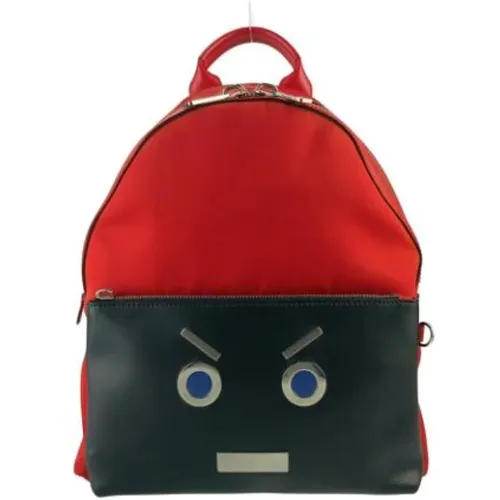 Pre-owned Backpacks, male, , Size: ONE SIZE Pre-owned Vintage Backpack - Fendi Vintage - Modalova