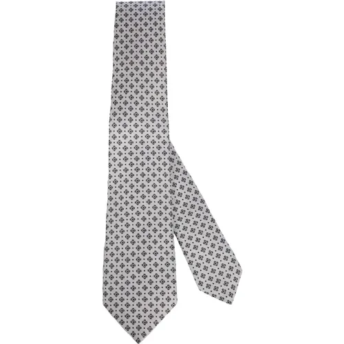 Ties, male, , Size: ONE SIZE Handmade Silk Tie - Seven Folds - Kiton - Modalova