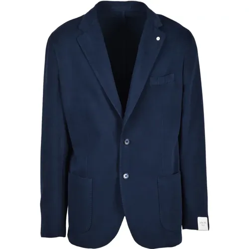 Blazers, male, , Size: S Cotton Cashmere Jacket - L.b.m. 1911 - Modalova