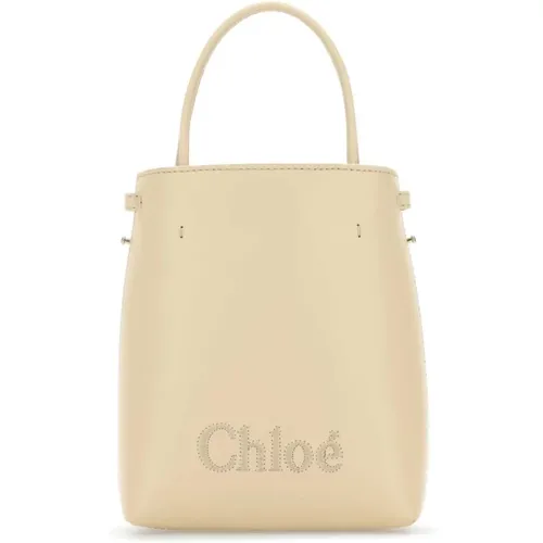 Smooth Grain Leather Shoulder Bag , female, Sizes: ONE SIZE - Chloé - Modalova