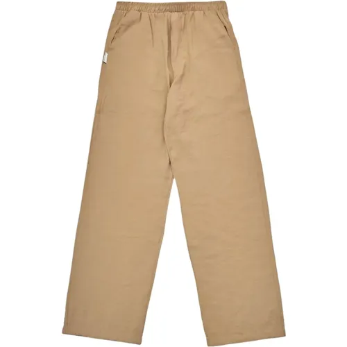 Soft Cupro Beige Pants , male, Sizes: L, XL - Family First - Modalova