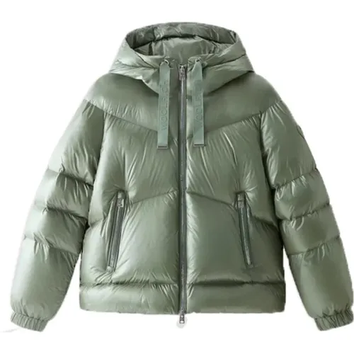 Puffer Jacket , female, Sizes: L, M - Woolrich - Modalova
