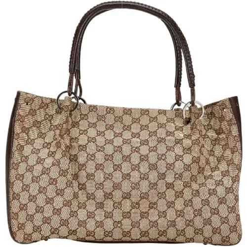 Pre-owned Tote Bags, female, , Size: ONE SIZE Pre-owned Canvas gucci-bags - Gucci Vintage - Modalova