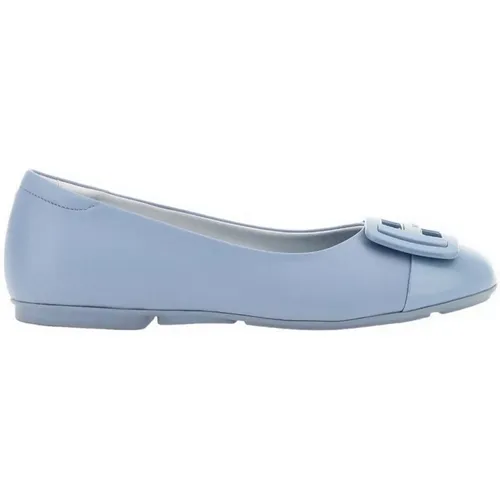 Klare Blaue Flache Schuhe , Damen, Größe: 39 EU - Hogan - Modalova