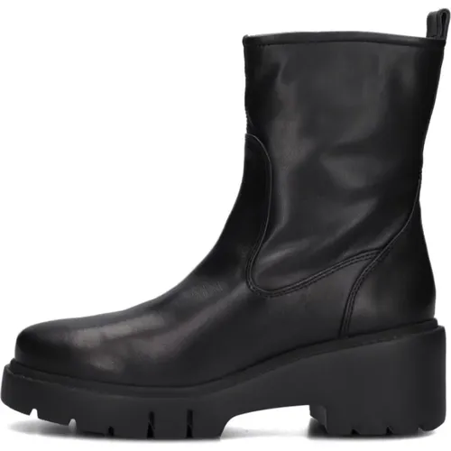 Stilvolle Schwarze Stiefeletten , Damen, Größe: 41 EU - Unisa - Modalova