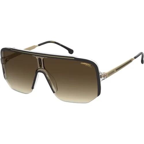 Black Gold Sunglasses with Brown Lenses , unisex, Sizes: ONE SIZE - Carrera - Modalova