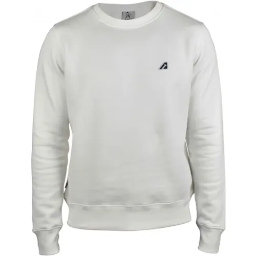 Off- Baumwoll-Sweatshirt mit Logo-Patch , Herren, Größe: L - Autry - Modalova
