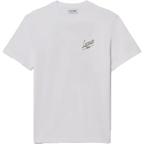 T-Shirts, male, , Size: 2XL Round Neck Short Sleeve T-shirt - Lacoste - Modalova
