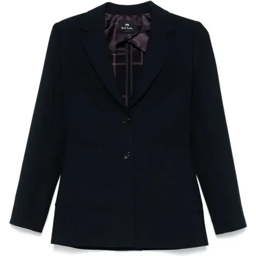 Blazers, female, , Size: S Tailored Jacket Button Fastening - Paul Smith - Modalova