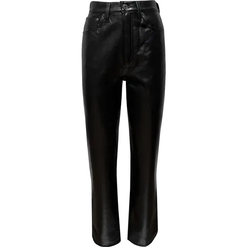 Leather Hosen , Damen, Größe: W28 - Agolde - Modalova