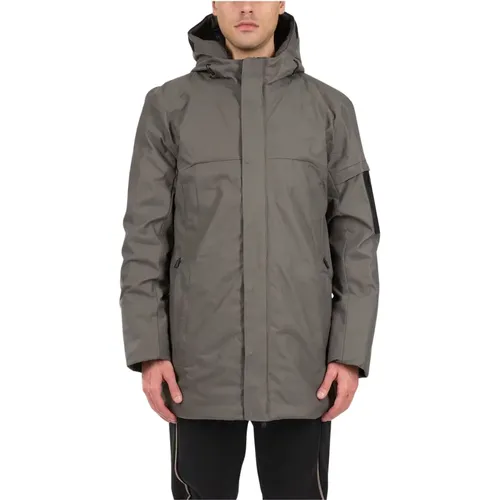 Parkas, male, , Size: M Water-Repellent Parka with Hood and Pockets - Hugo Boss - Modalova