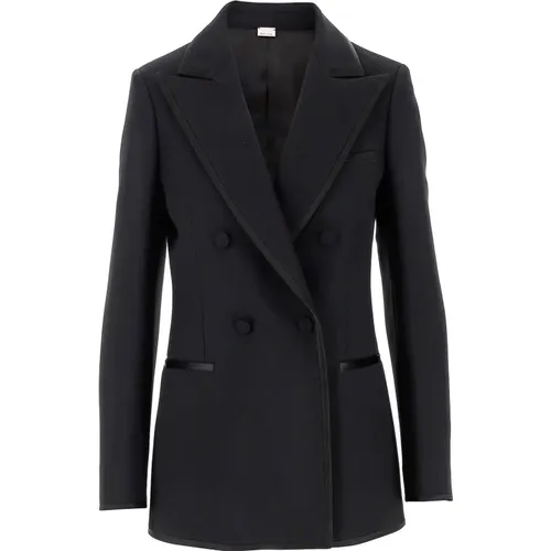 Blazers, female, , Size: XS Double-Breasted Blazer - Gucci - Modalova