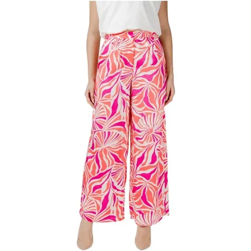 Wide Trousers, female, , Size: M Stylish Polyester Pants - Only - Modalova