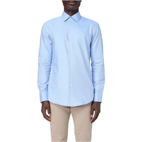 Formal Shirts, male, , Size: 3XL Black Oxford Dress Shirt - HUGO - Modalova