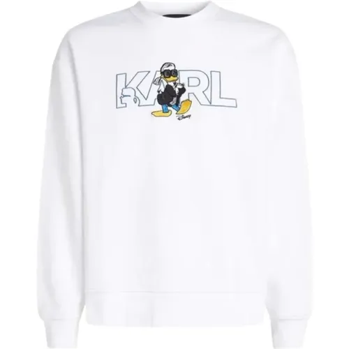 Embroidered Sweatshirt , female, Sizes: L, M - Karl Lagerfeld - Modalova