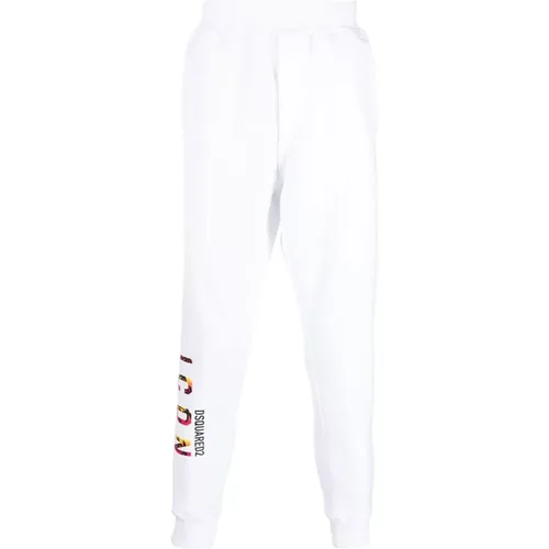 Sweatpants, male, , Size: L Logo Track Pants - Dsquared2 - Modalova