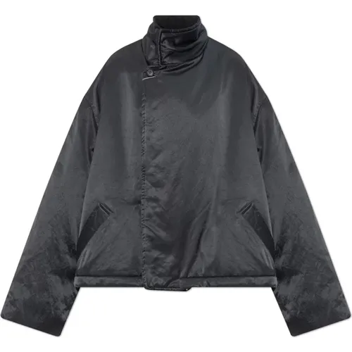 Light Jackets, female, , Size: M Insulated jacket with stand-up collar - MM6 Maison Margiela - Modalova