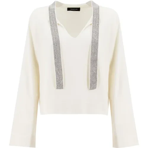 Rafia Knitwear Sweater , female, Sizes: XS - Fabiana Filippi - Modalova